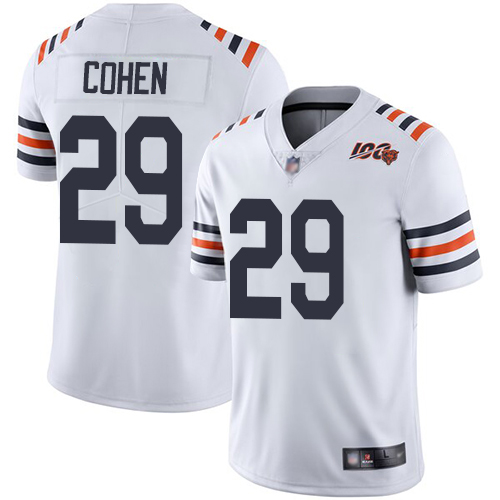 Men Chicago Bears #29 Cohen White 100th Anniversary Nike Vapor Untouchable Player NFL Jerseys->nba patch->Sports Accessory